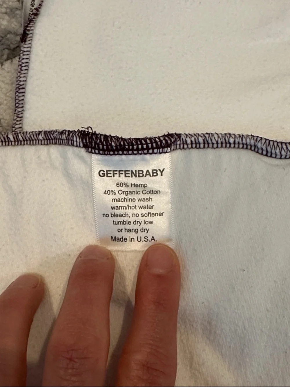 Geffen baby reusable cloth diaper inserts size large (9 pieces)